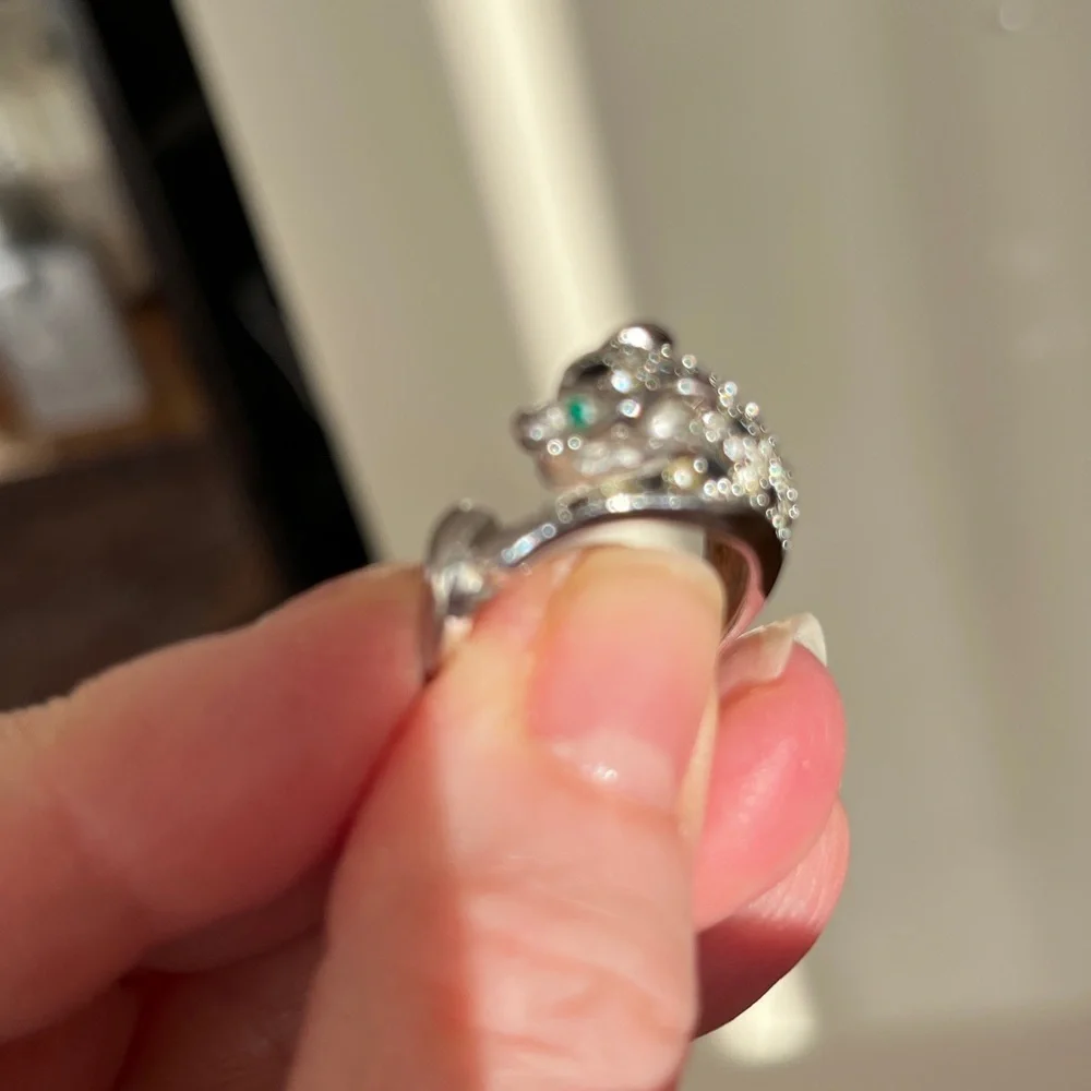 Silver Rhinestone Ring - Picture 3 of 7